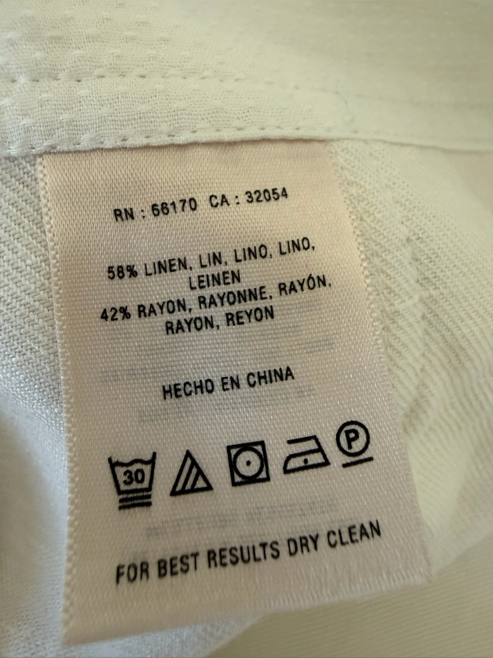 Anthropologie Elevenses Off White Linen Rayon Wide Leg Pants 4 Minimalist Chic - Picture 3 of 13